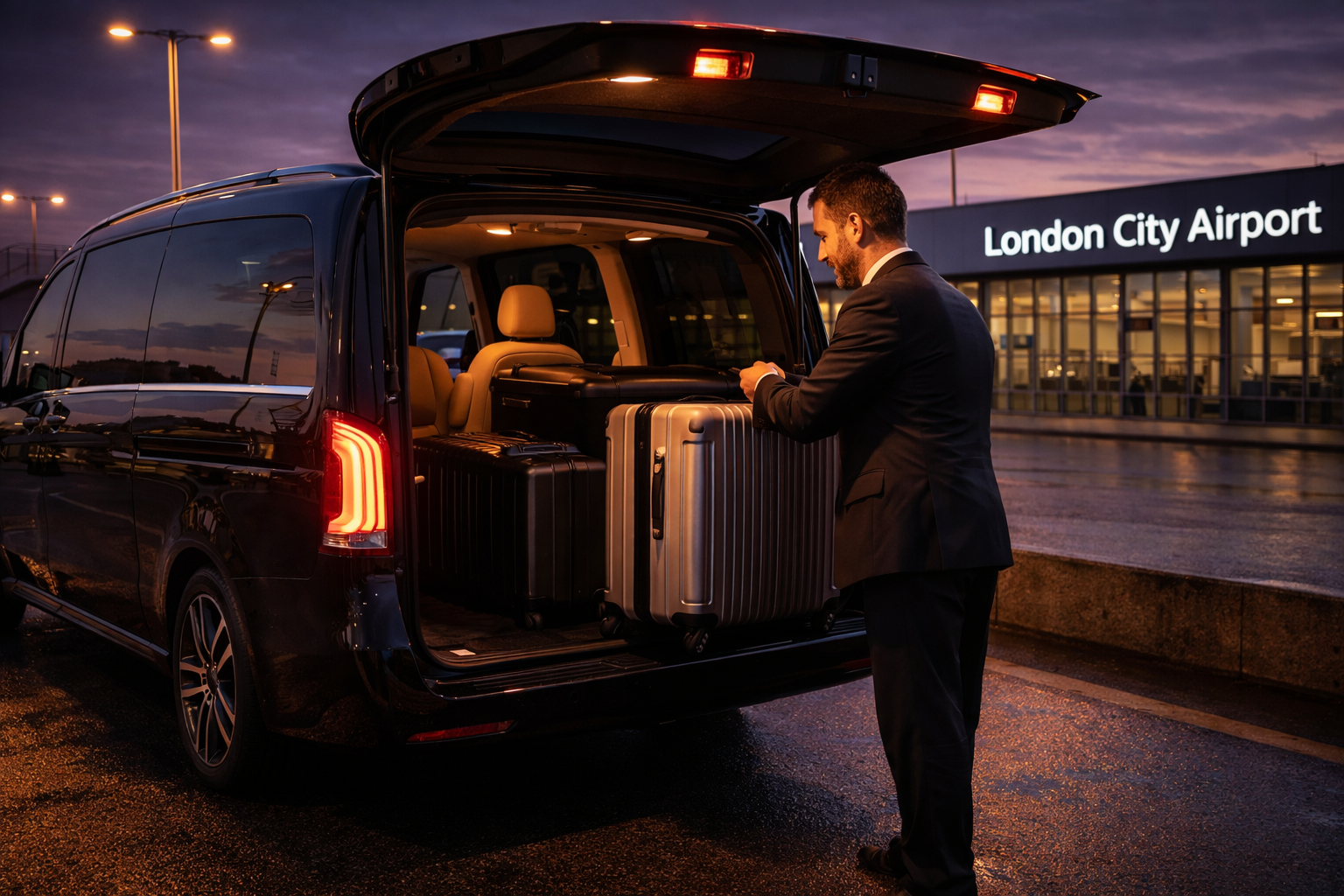 London City Airport to Southampton Port Chauffeur Service