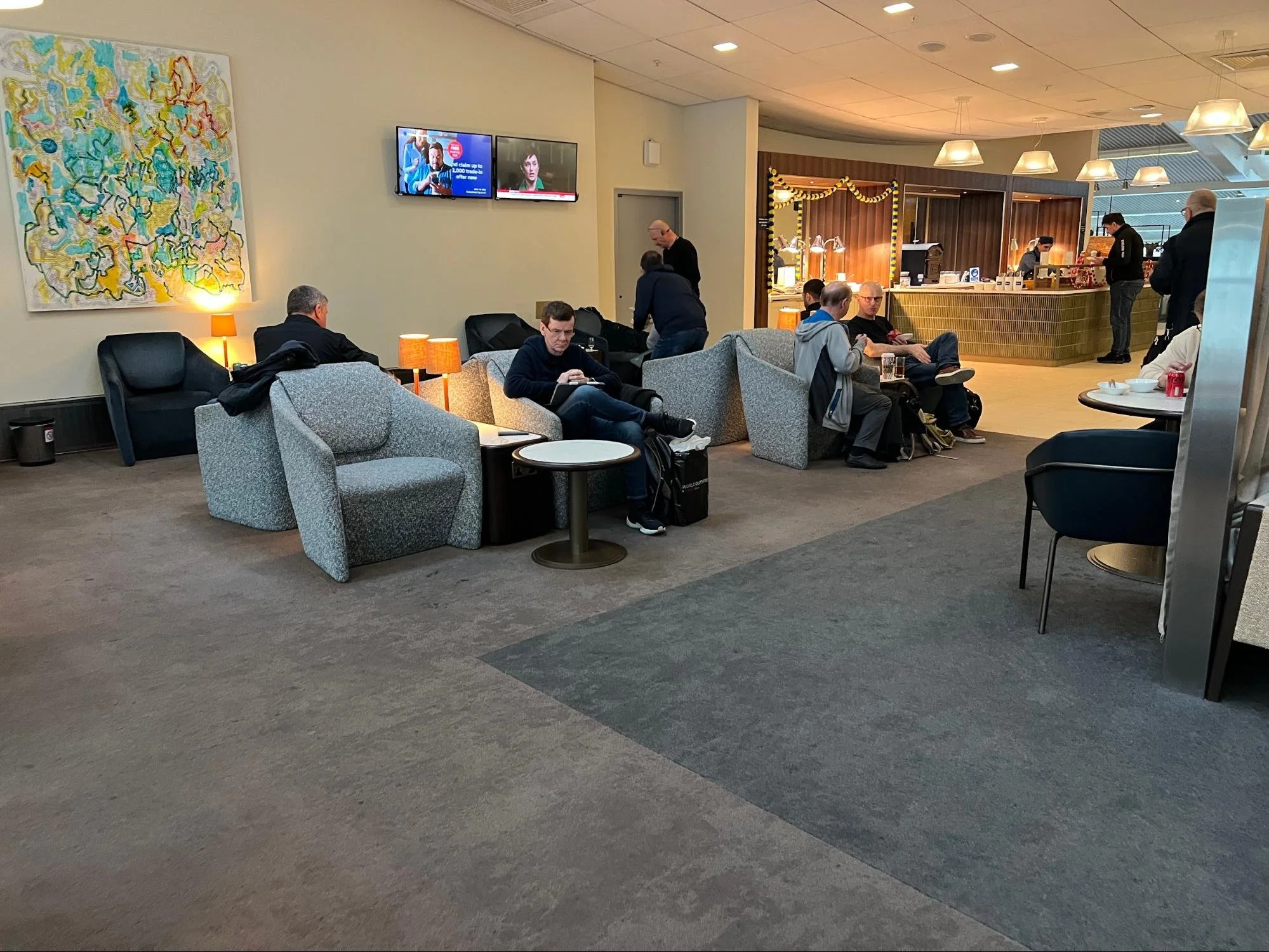 British Airways quiet waiting area Heathrow