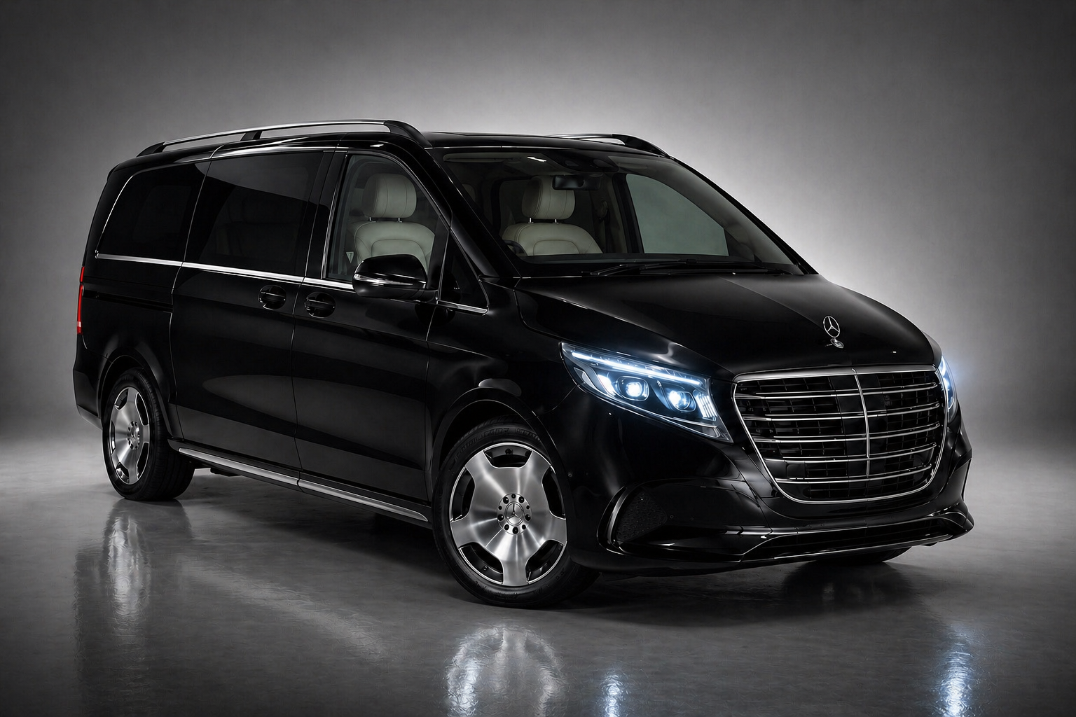 Business MPV chauffeur service London Mercedes V Class family airport transfer