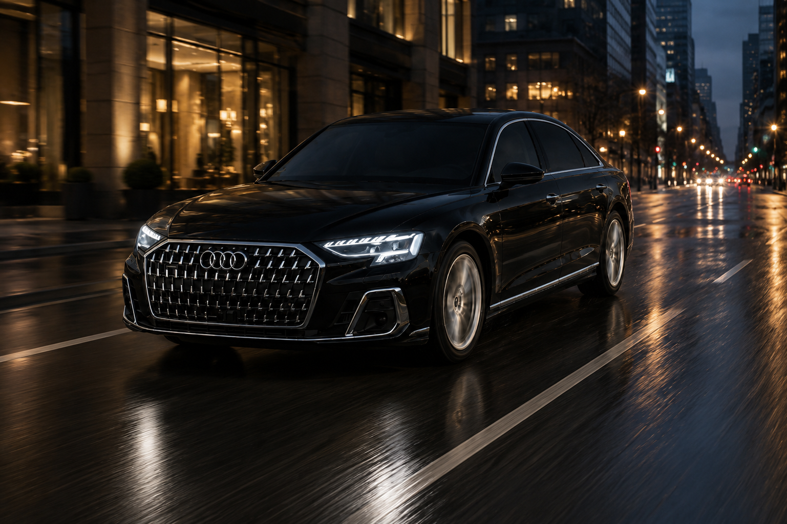 Audi A8 First Class chauffeur London