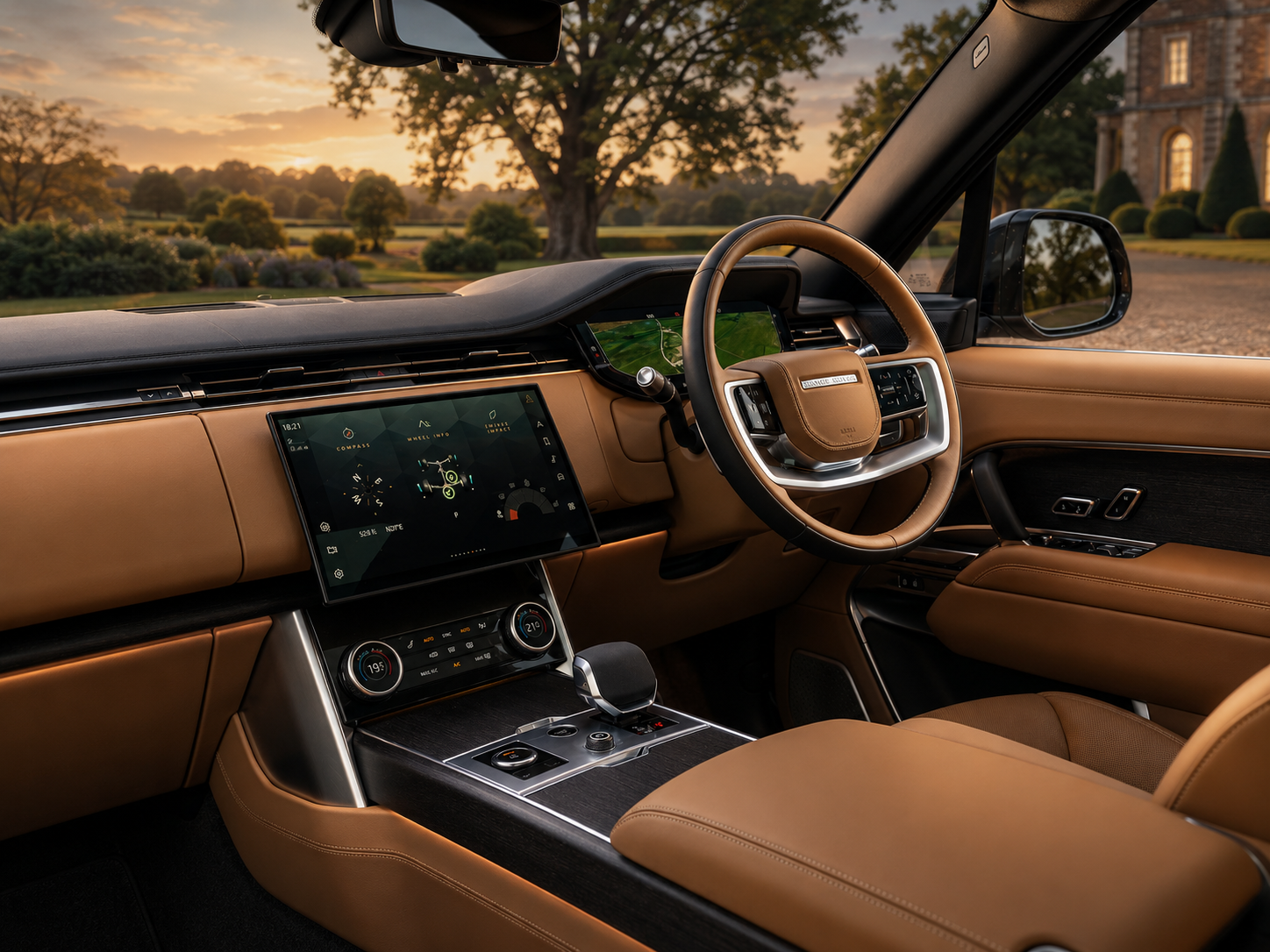 Range Rover chauffeur interior Black Fleet London Luxury SUV