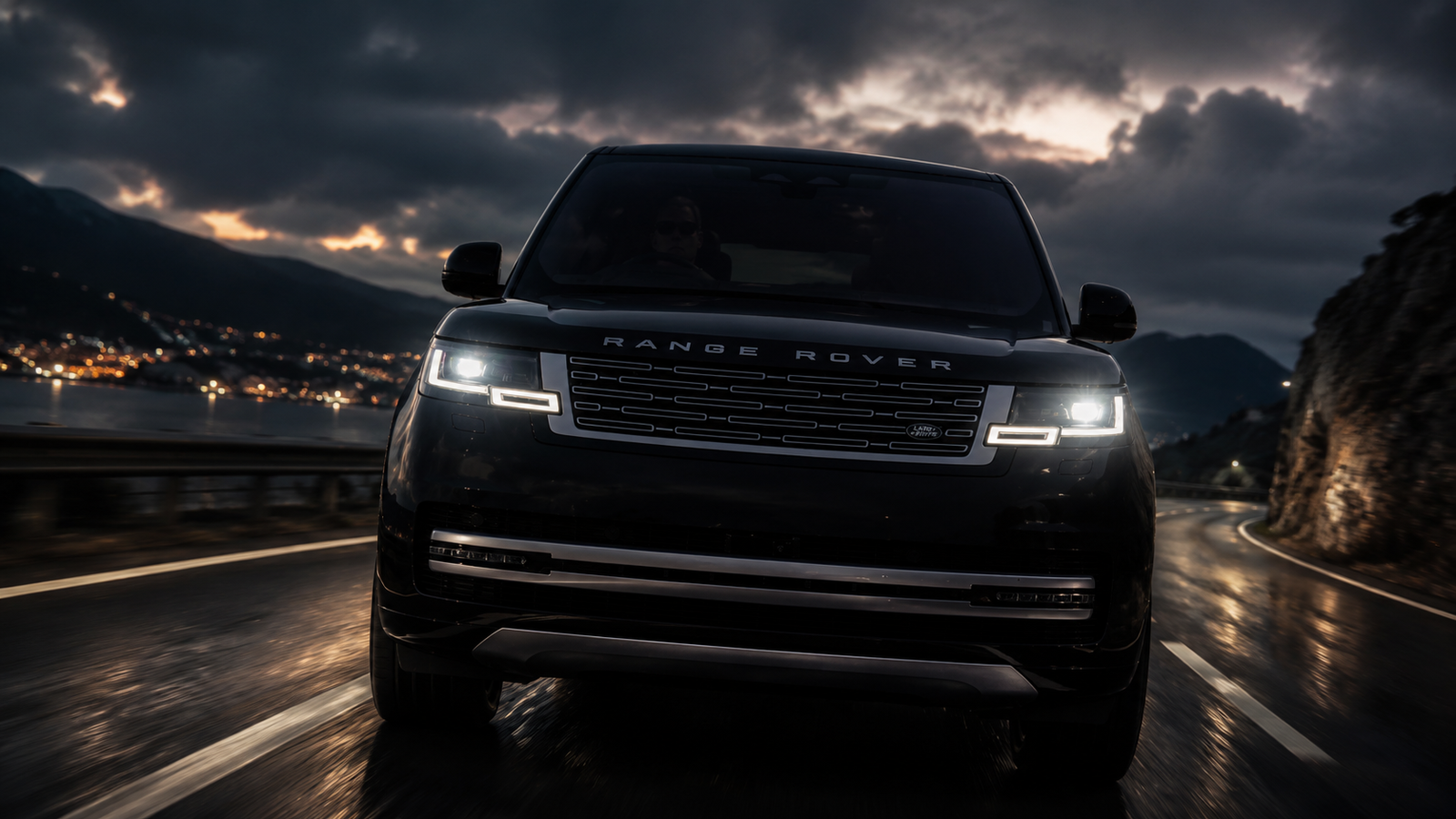 Range Rover front exterior Black Fleet London Luxury SUV chauffeur service