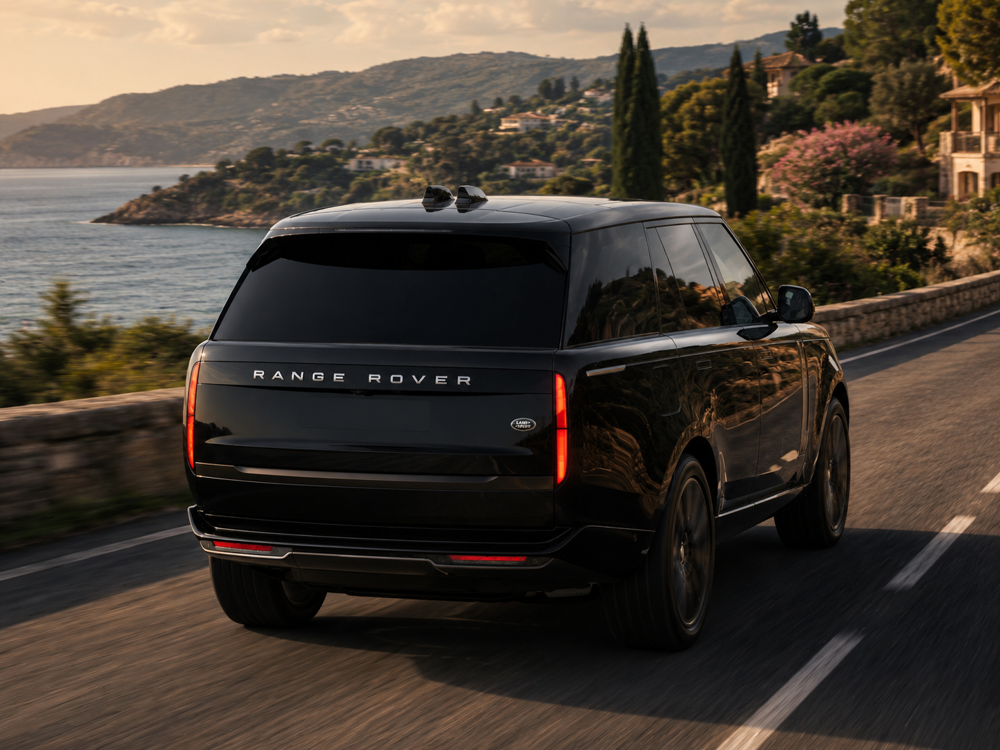 Range Rover rear exterior Black Fleet London Luxury SUV