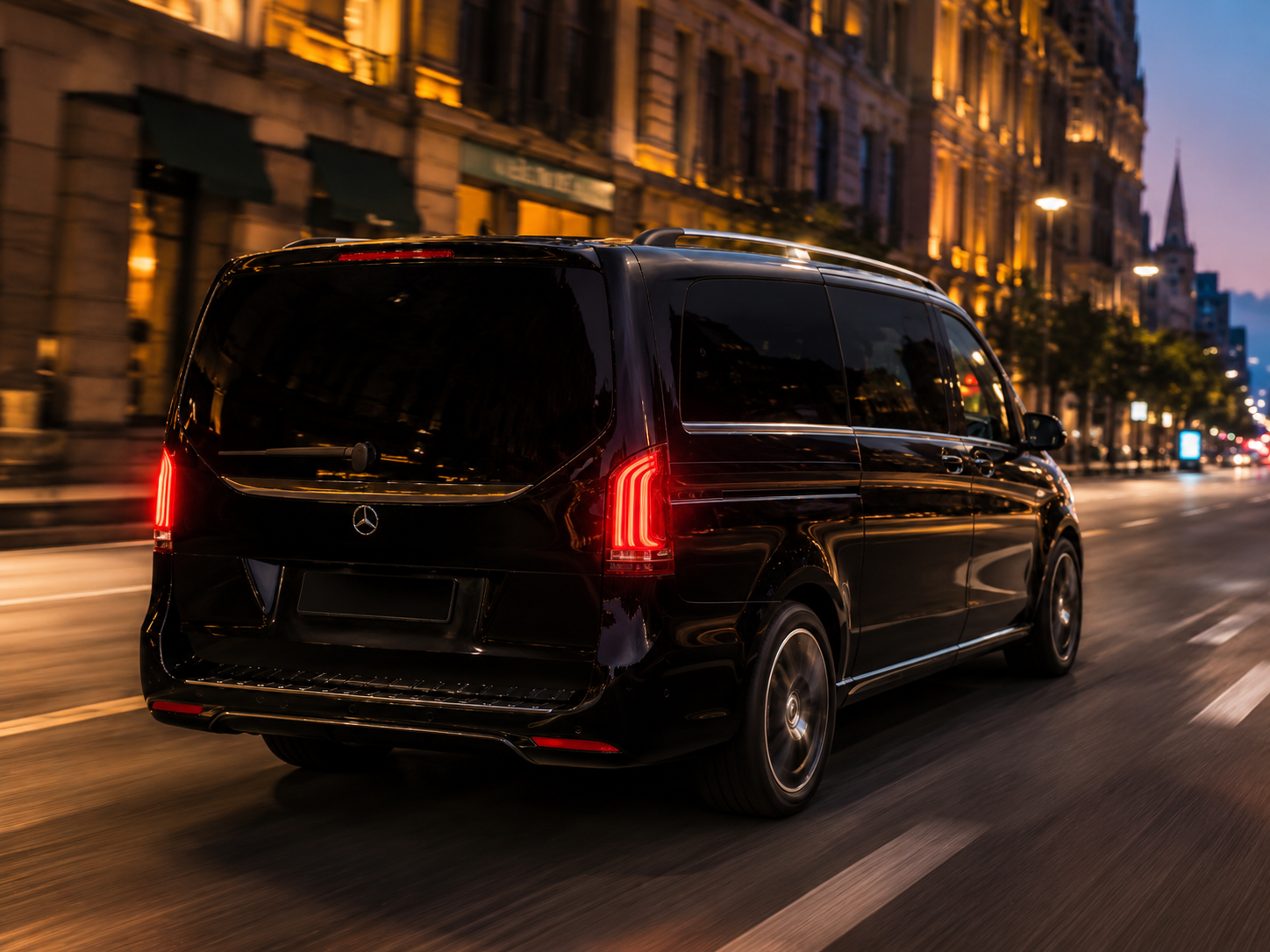 Mercedes-Benz V-Class rear right exterior Black Fleet London