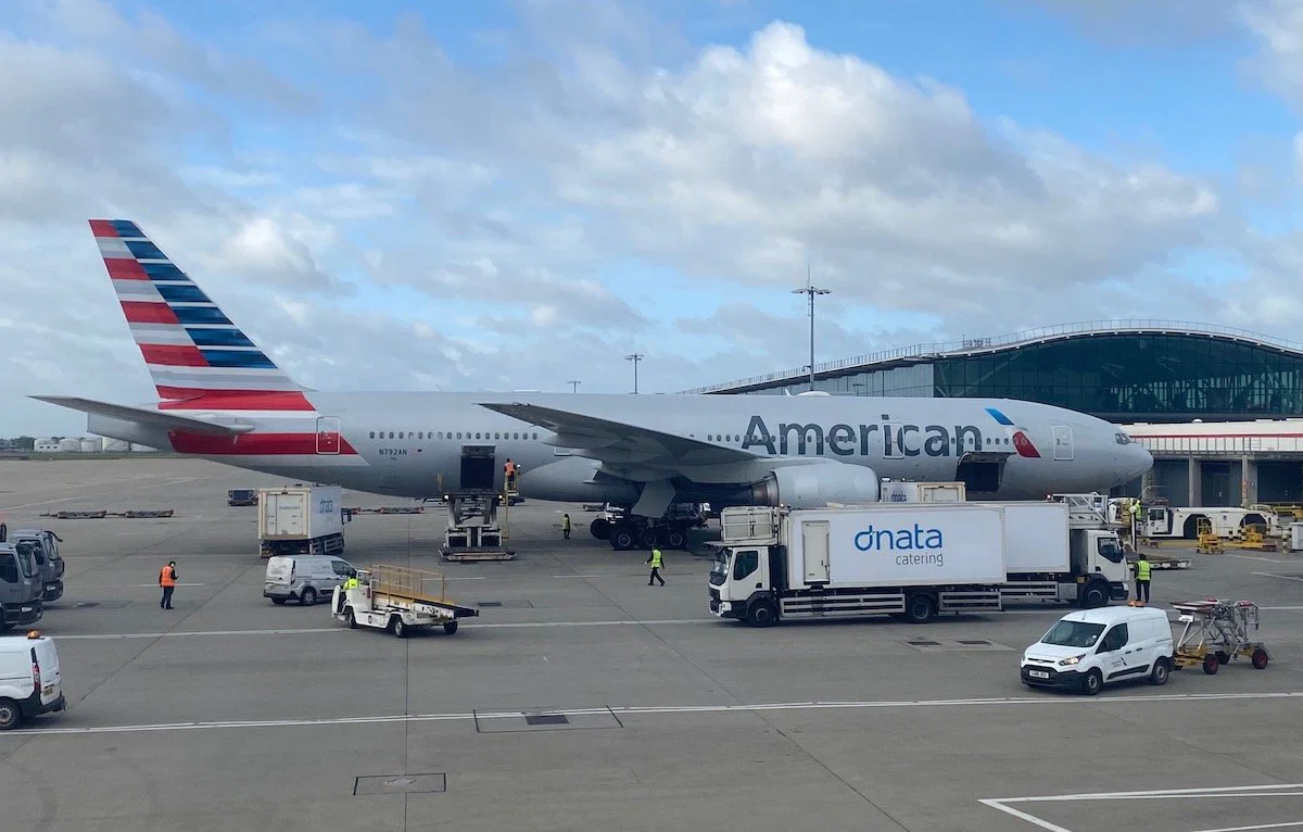 American Airlines Heathrow arrival