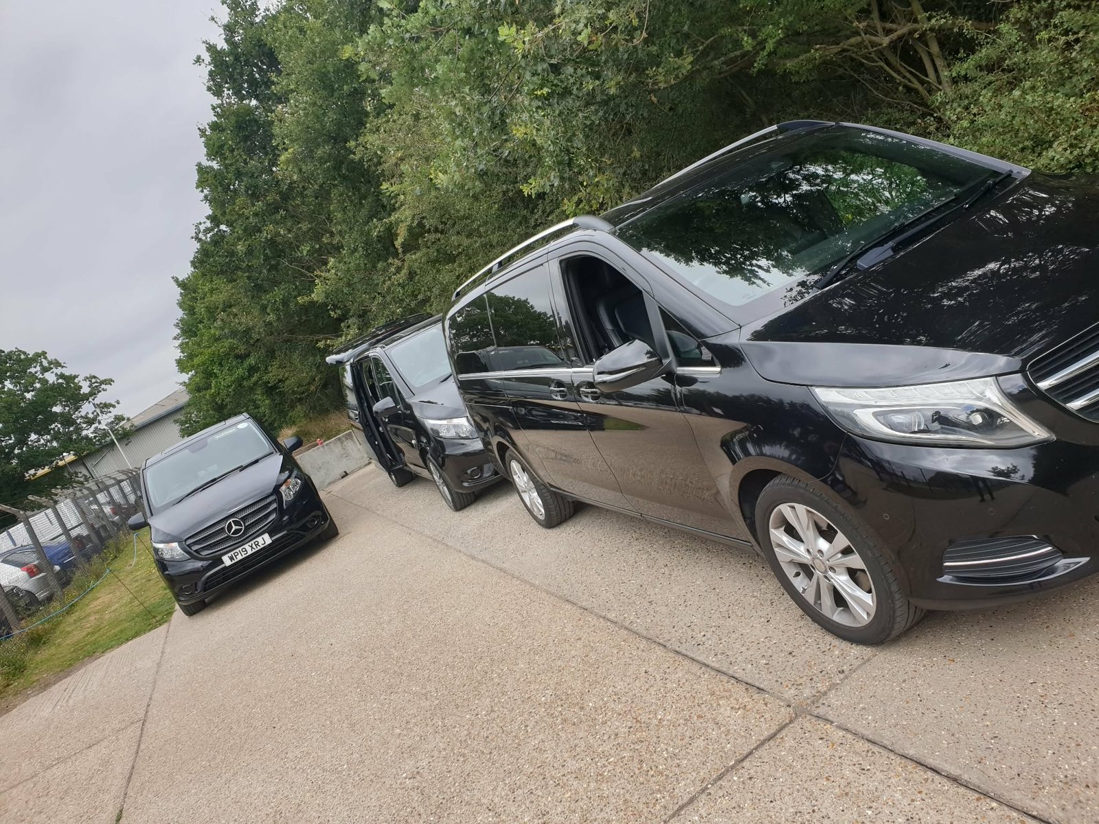 Performarket vehicles supporting the DSS2 overflow car park