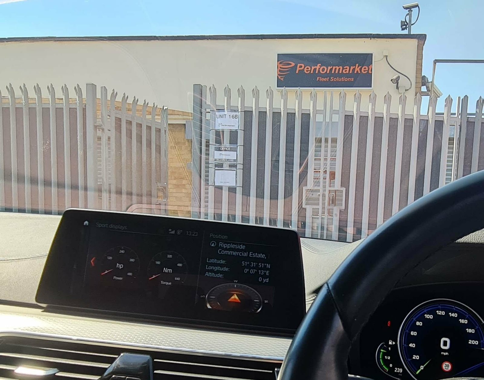 Performarket workshop entrance at the Barking premises
