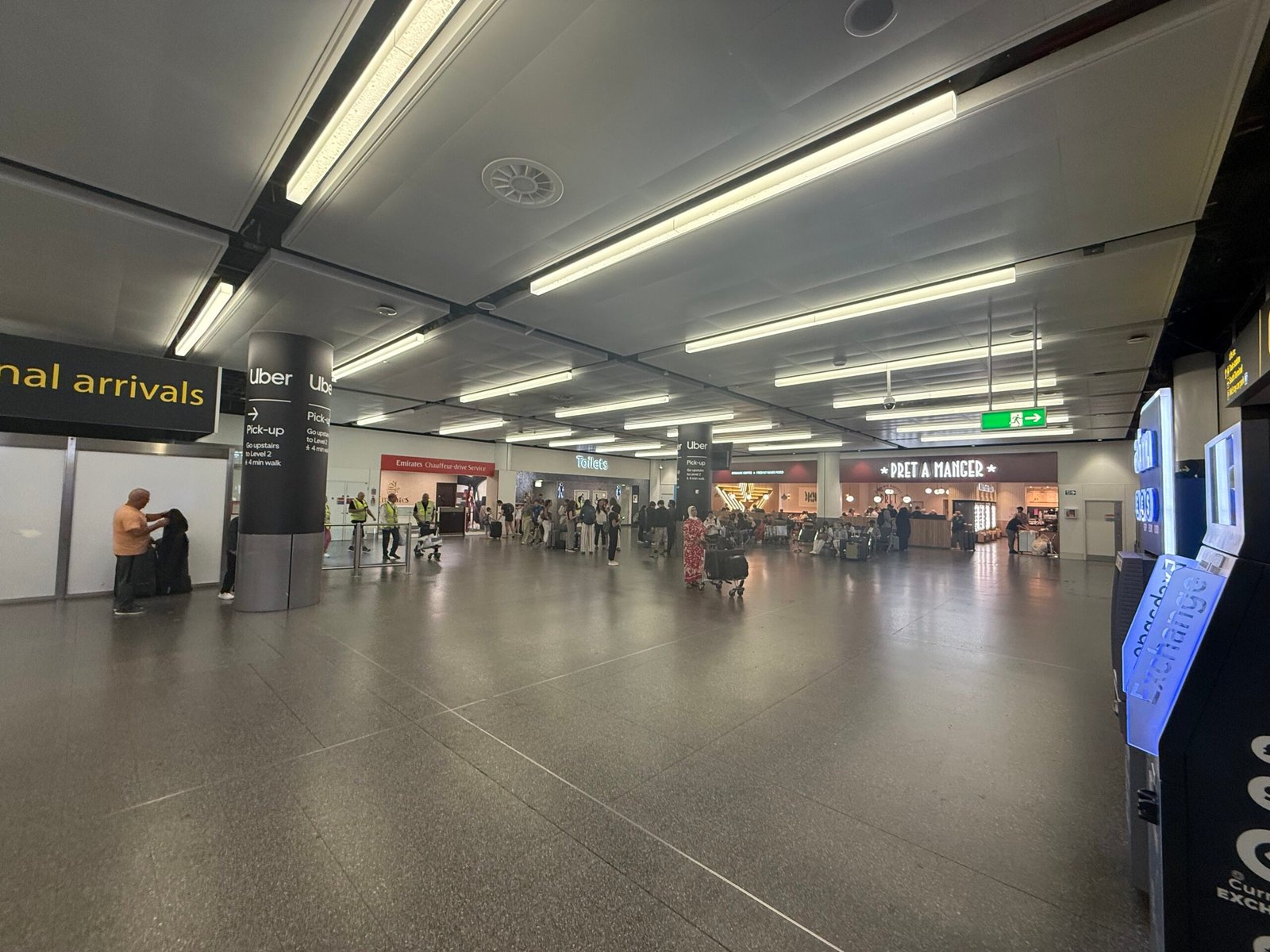 Gatwick North Terminal International Arrivals public meeting hall